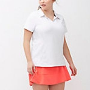 Lane Bryant Livi Active White Tennis Shirt